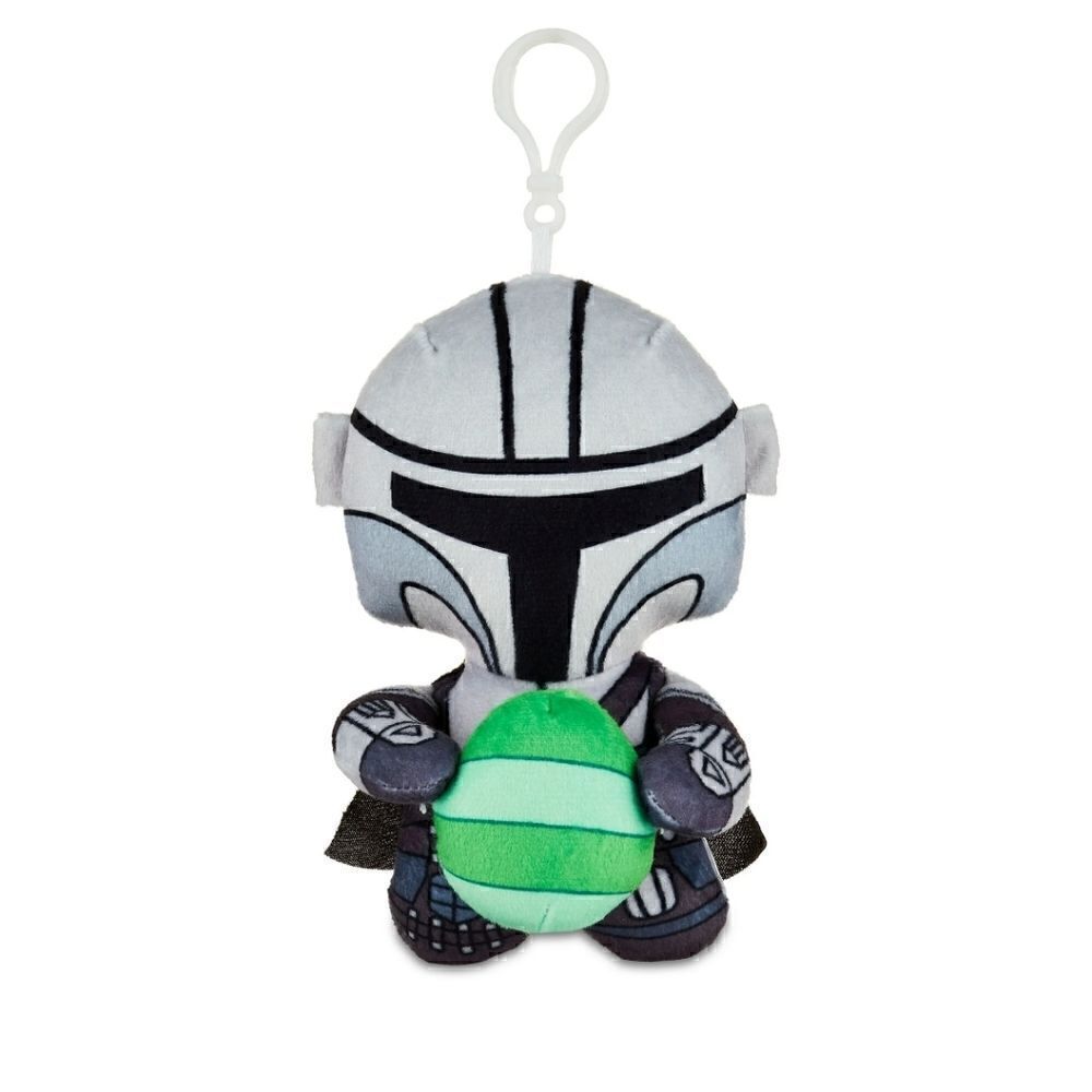 Nwt Star Wars Mando Plush Clip 5.9 inches Tall, Gray, Green, By Ruz